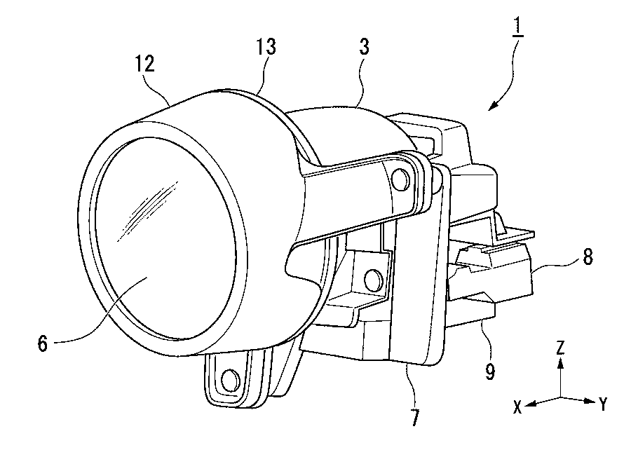 A patent drawing with numbered callouts pointing at its parts.