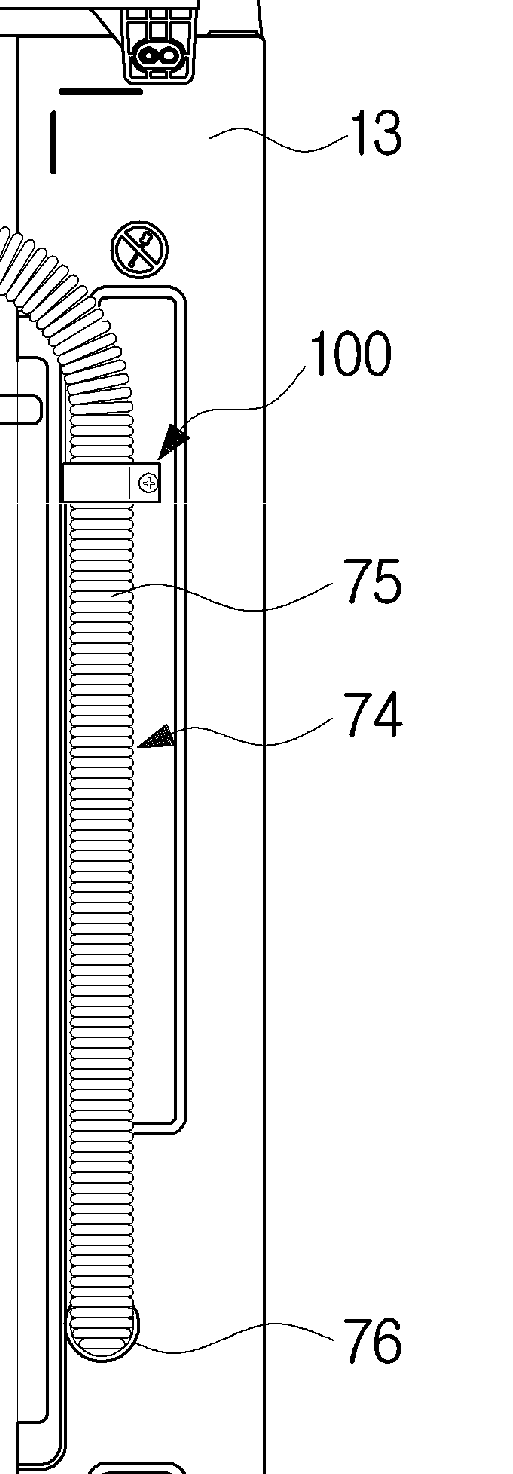 A patent drawing with numbered callouts pointing at its parts.