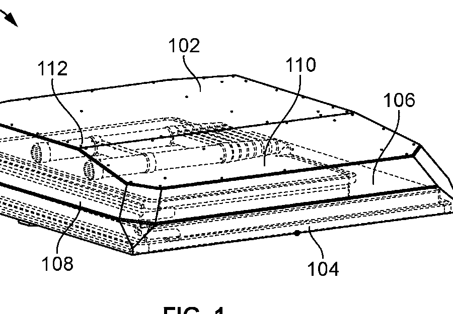 A patent drawing with numbered callouts pointing at its parts.