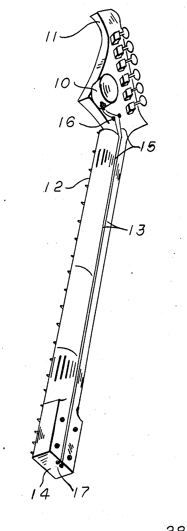 A patent drawing with numbered callouts pointing at its parts.