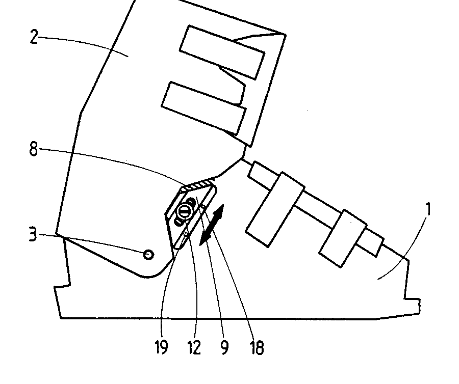 A patent drawing with numbered callouts pointing at its parts.