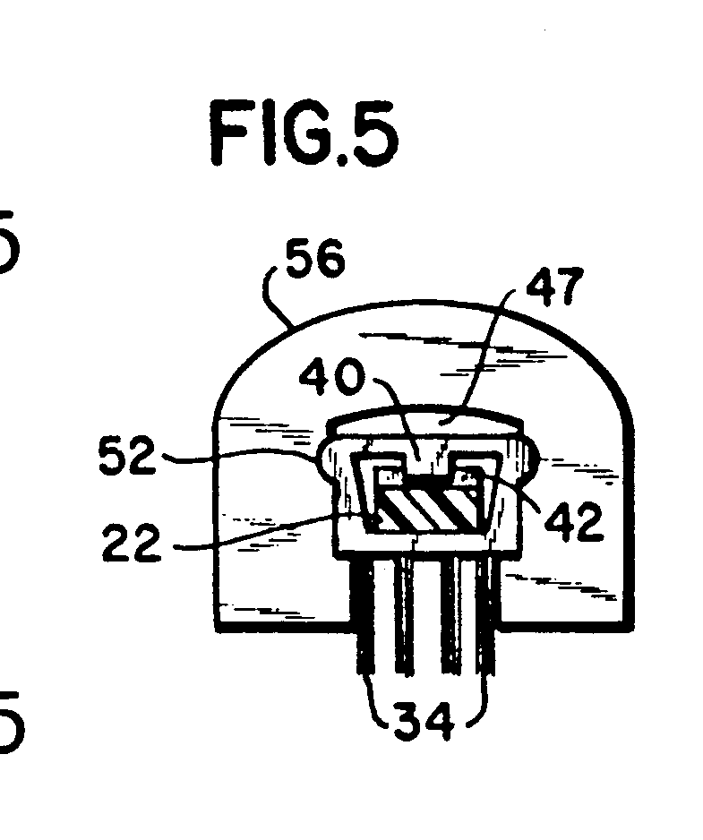 A patent drawing with numbered callouts pointing at its parts.