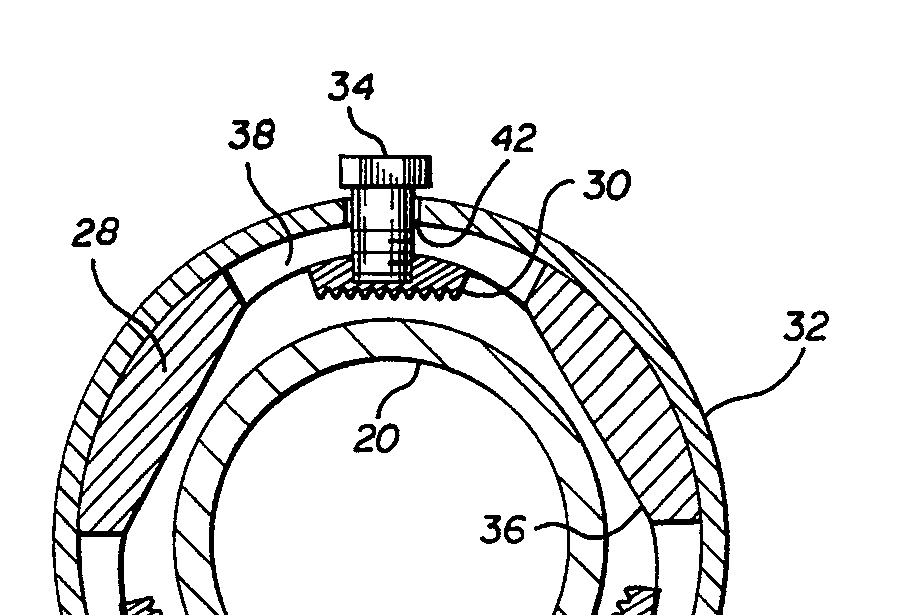 A patent drawing with numbered callouts pointing at its parts.