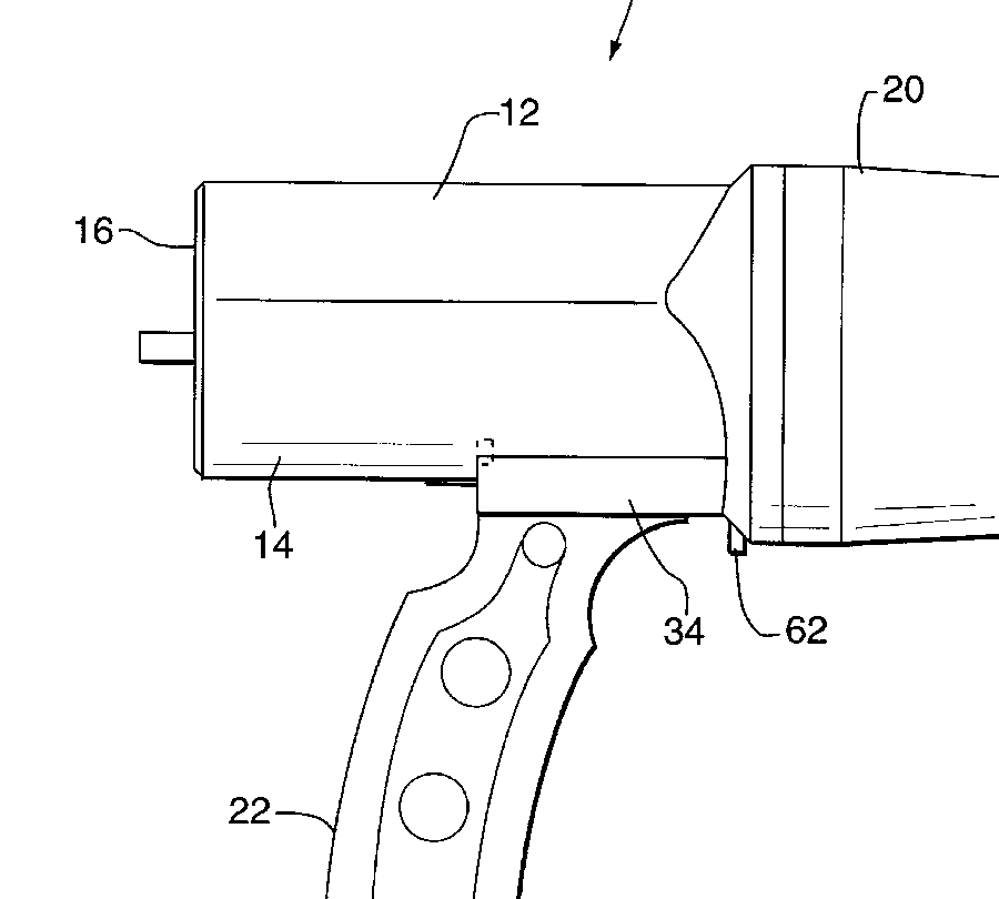 A patent drawing with numbered callouts pointing at its parts.