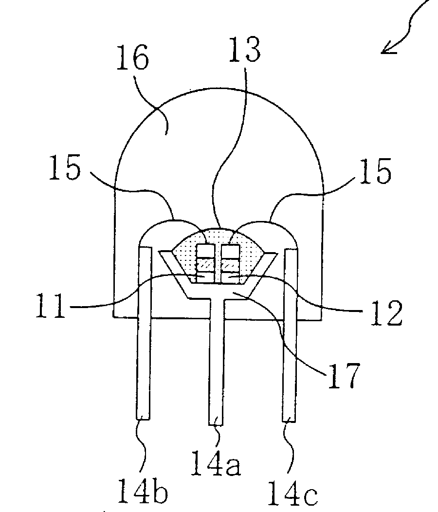 A patent drawing with numbered callouts pointing at its parts.