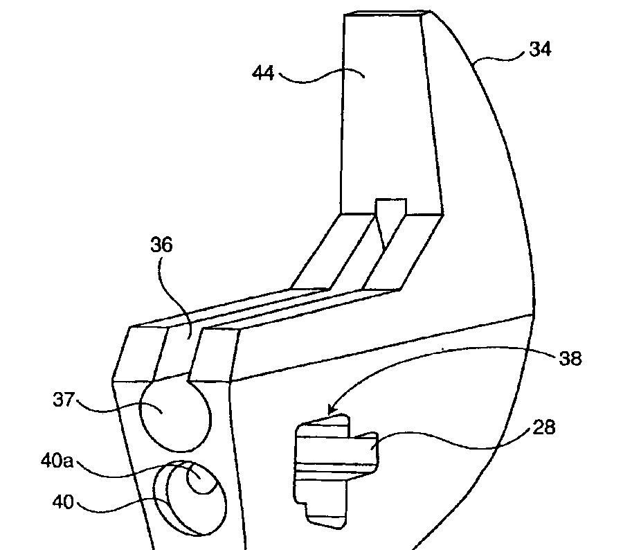 A patent drawing with numbered callouts pointing at its parts.