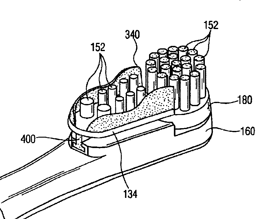 A patent drawing with numbered callouts pointing at its parts.