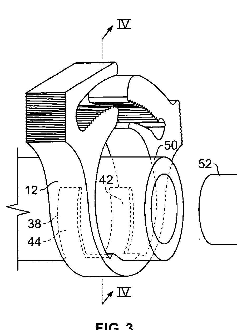 A patent drawing with numbered callouts pointing at its parts.