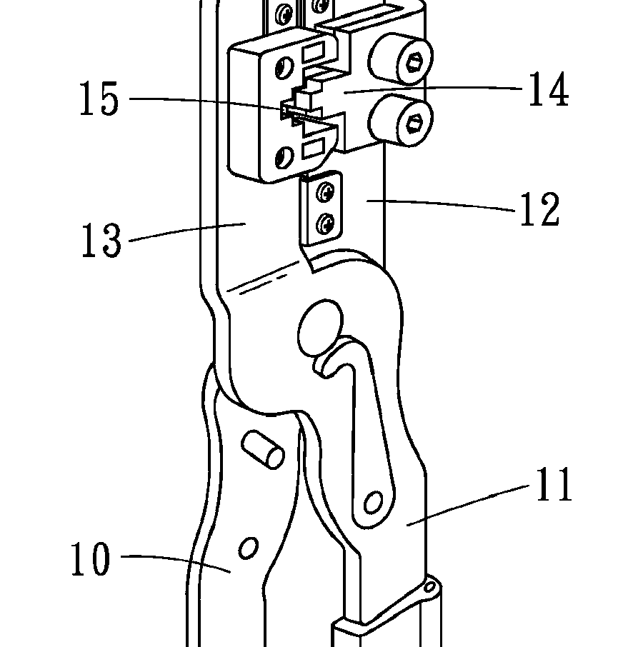 A patent drawing with numbered callouts pointing at its parts.