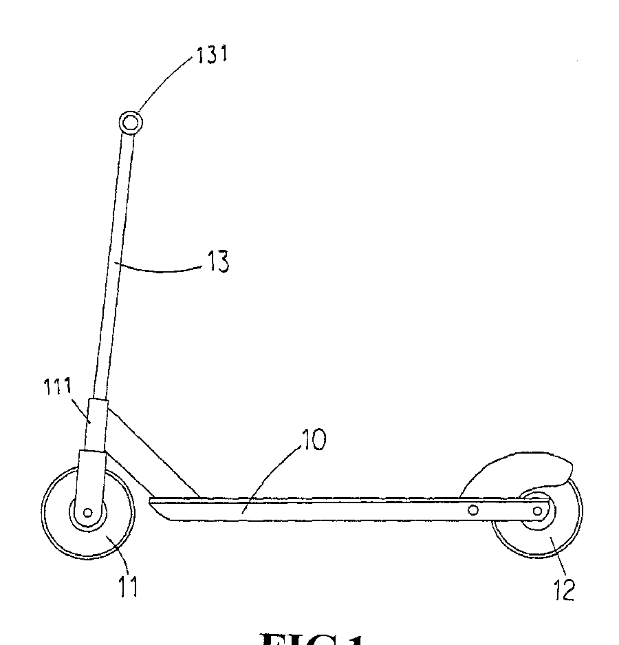 A patent drawing with numbered callouts pointing at its parts.