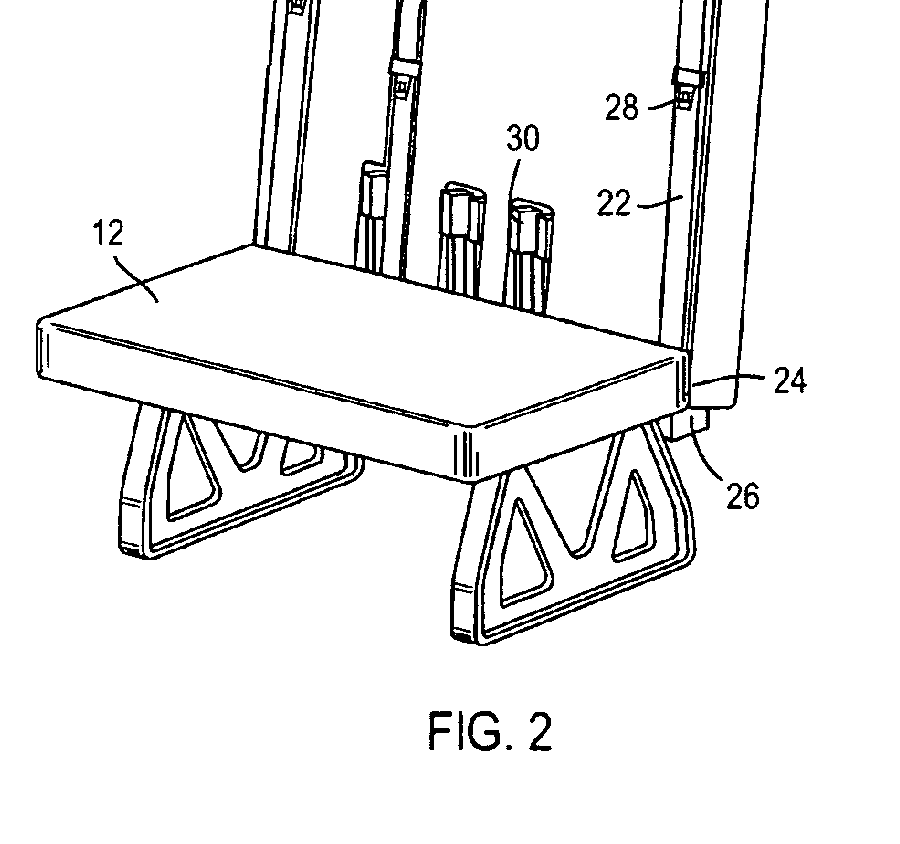 A patent drawing with numbered callouts pointing at its parts.