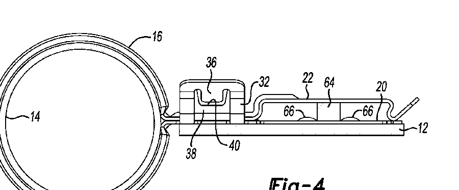 A patent drawing with numbered callouts pointing at its parts.