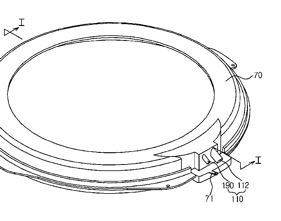 A patent drawing with numbered callouts pointing at its parts.
