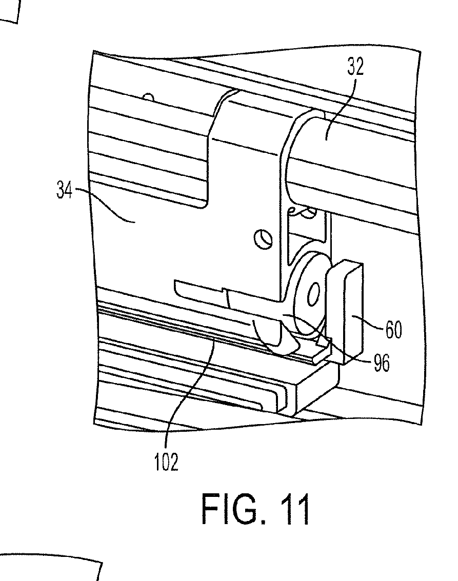 A patent drawing with numbered callouts pointing at its parts.